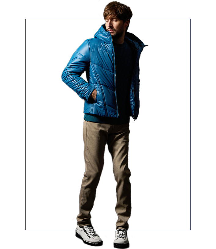 ナイロンタフタ 中綿ブルゾン