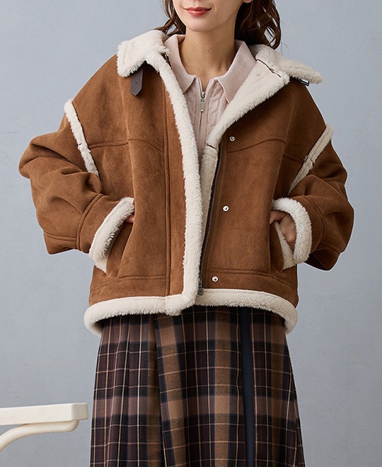 フェイクムートンブルゾン