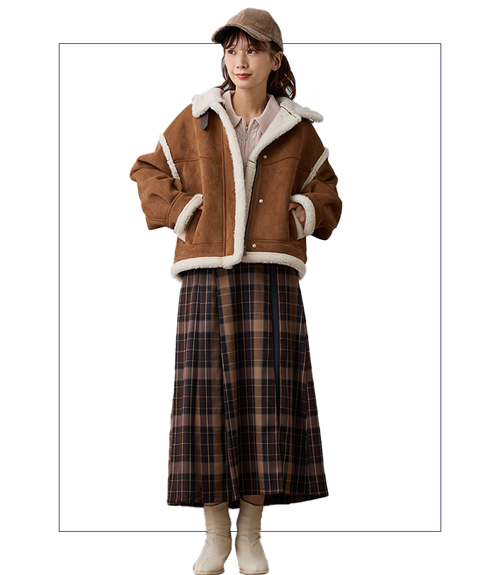 フェイクムートンブルゾン