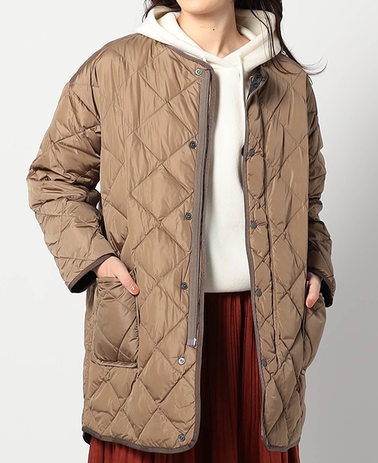 NANGA(ナンガ)別注ノーカラーキルティングダウンブルゾン