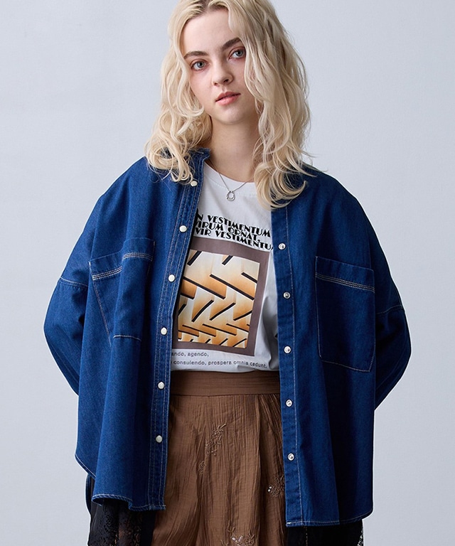 【ZELDA】デニムオーバーシャツ