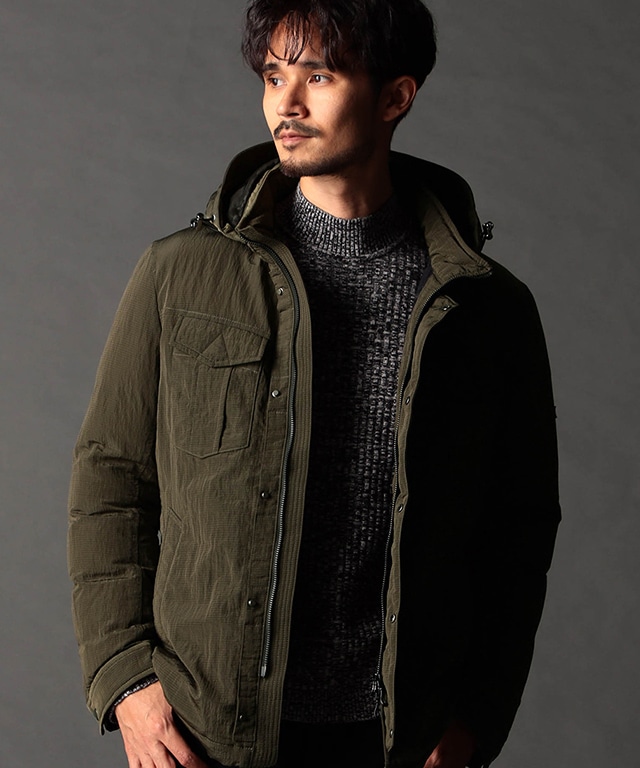 ブライトワッシャーリップ ダウンブルゾン