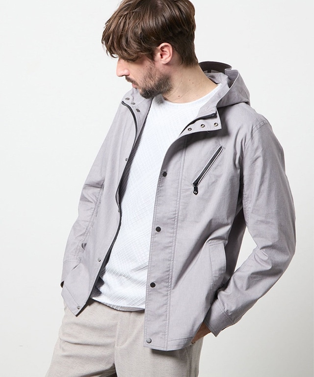 ガムストレッチリネン　マウンテンパーカー