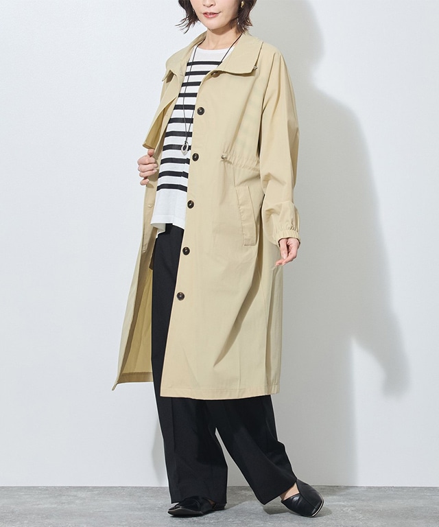 【WALDO】衿端スピンドル入り一重コート