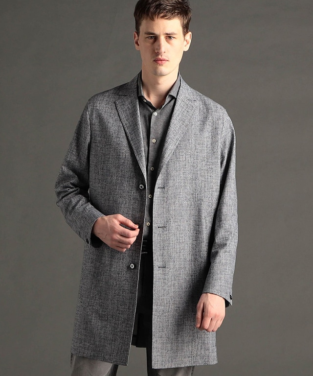 メランジドッツ チェスターコート