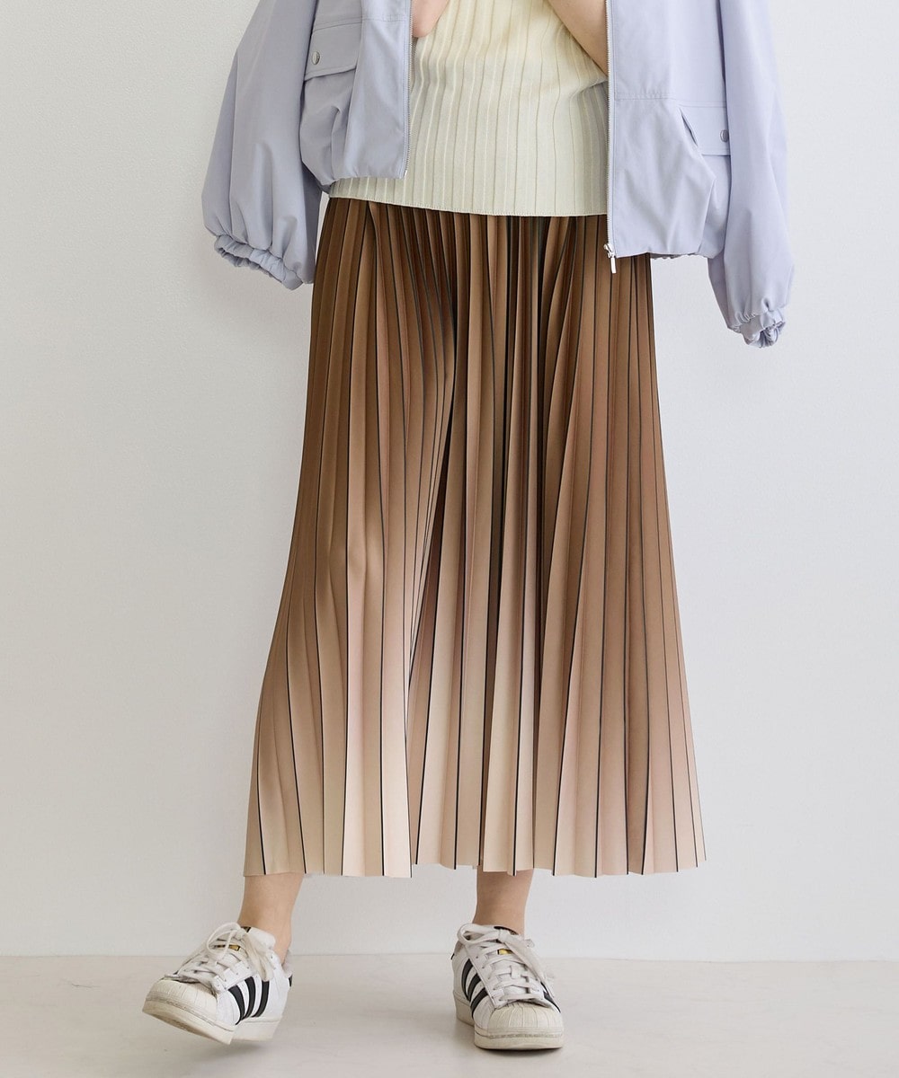 グラデーションプリーツスカート