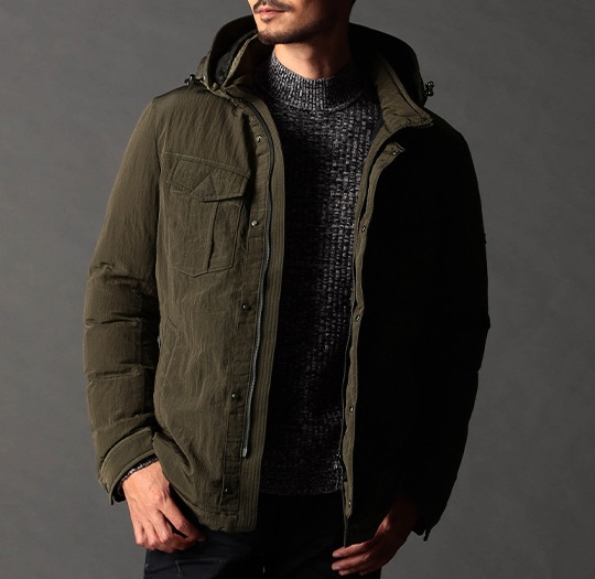 ブライトワッシャーリップ ダウンブルゾン