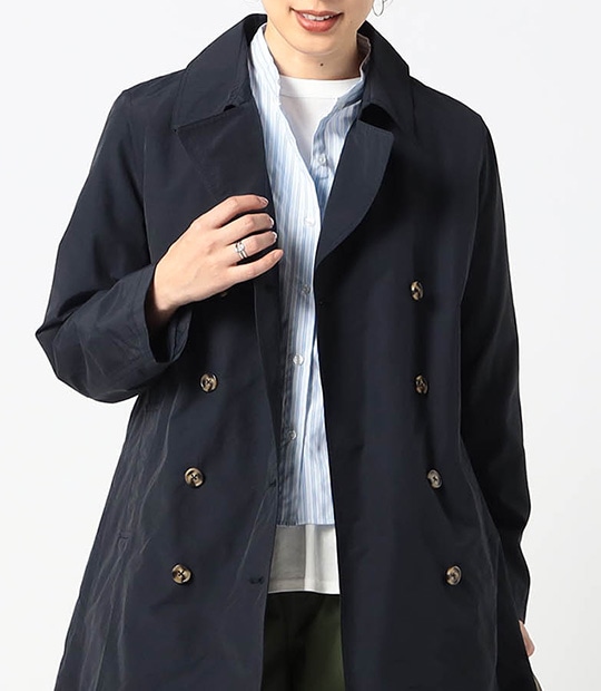 ミディ丈 ベーシックトレンチコート