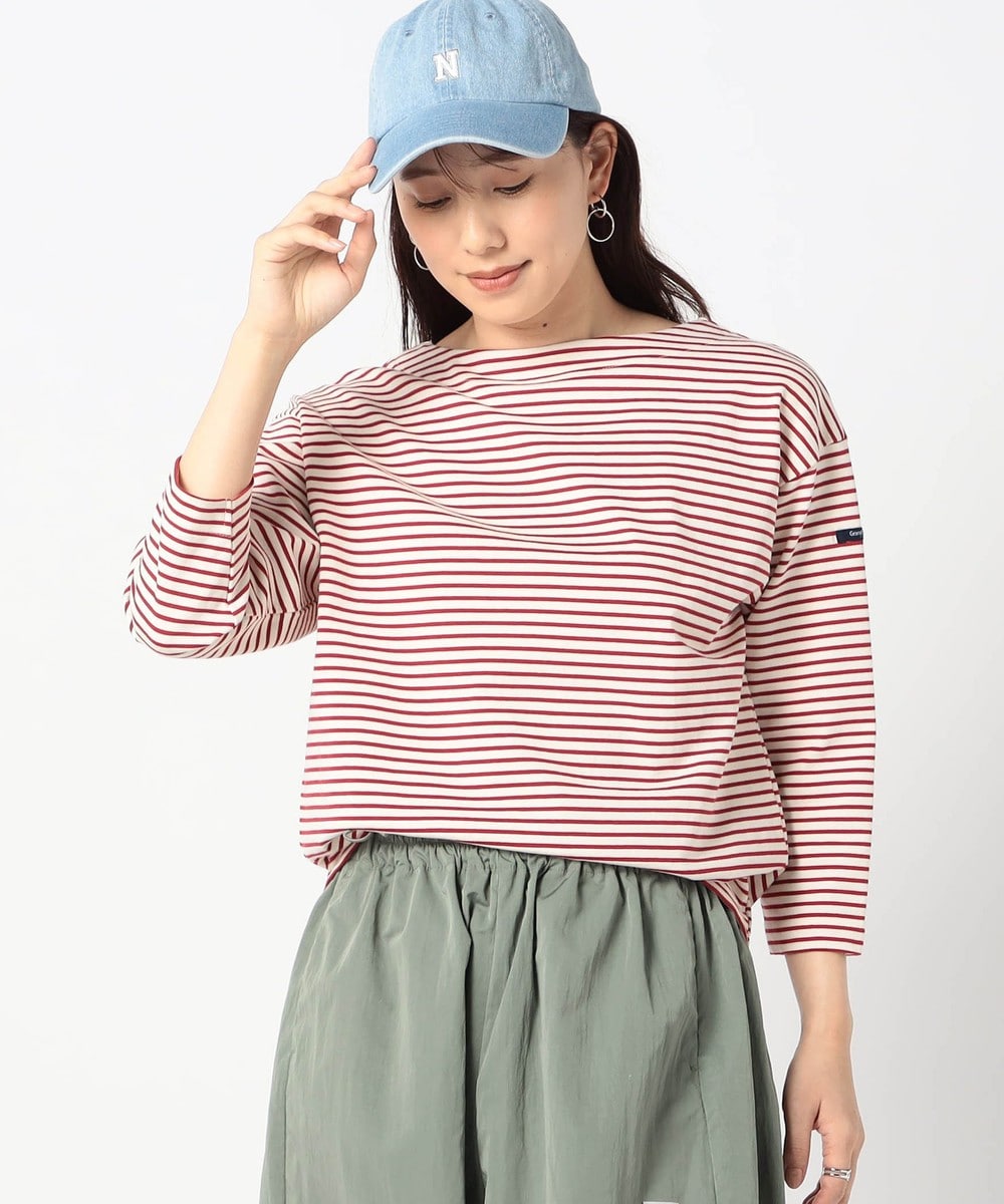 日本製　デラヴェ 天竺ボーダーカットソー