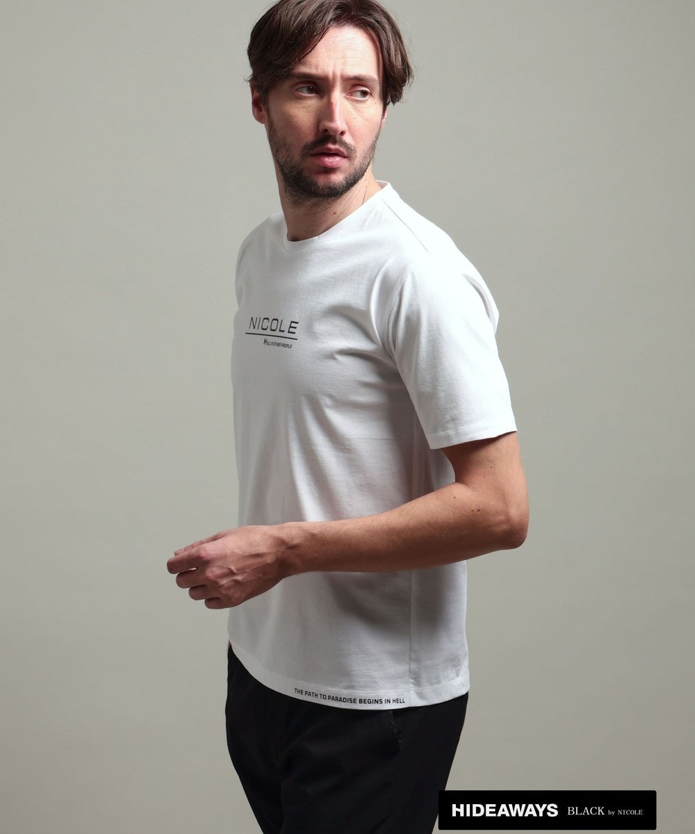 【HIDEAWAYS BLACK】激シルケットVネック半袖Ｔシャツ