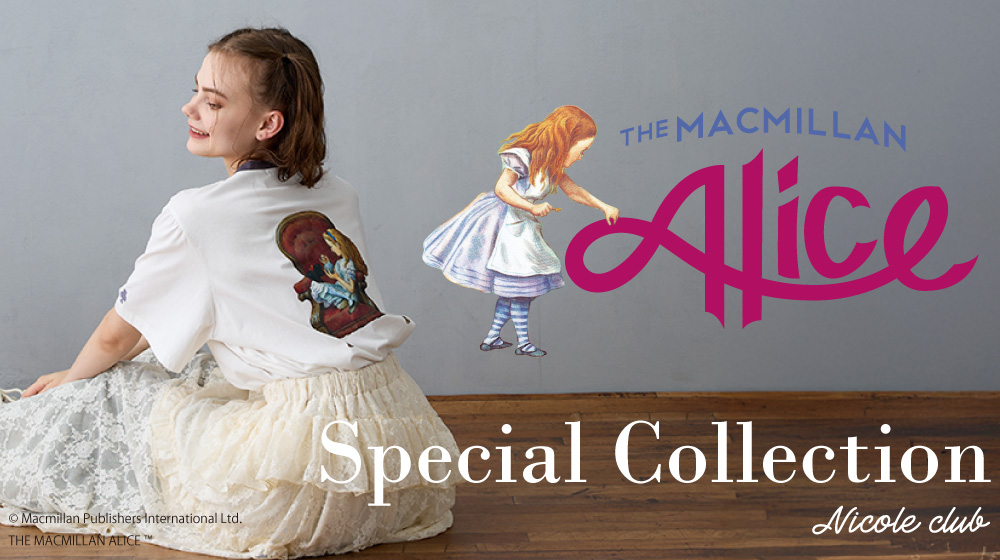 THE MACMILLAN ALICE マクミラン・アリスパフスリーブ刺繍コラボポロシャツ THE MACMILLAN ALICE マクミラン・アリスパフスリーブ刺繍コラボ