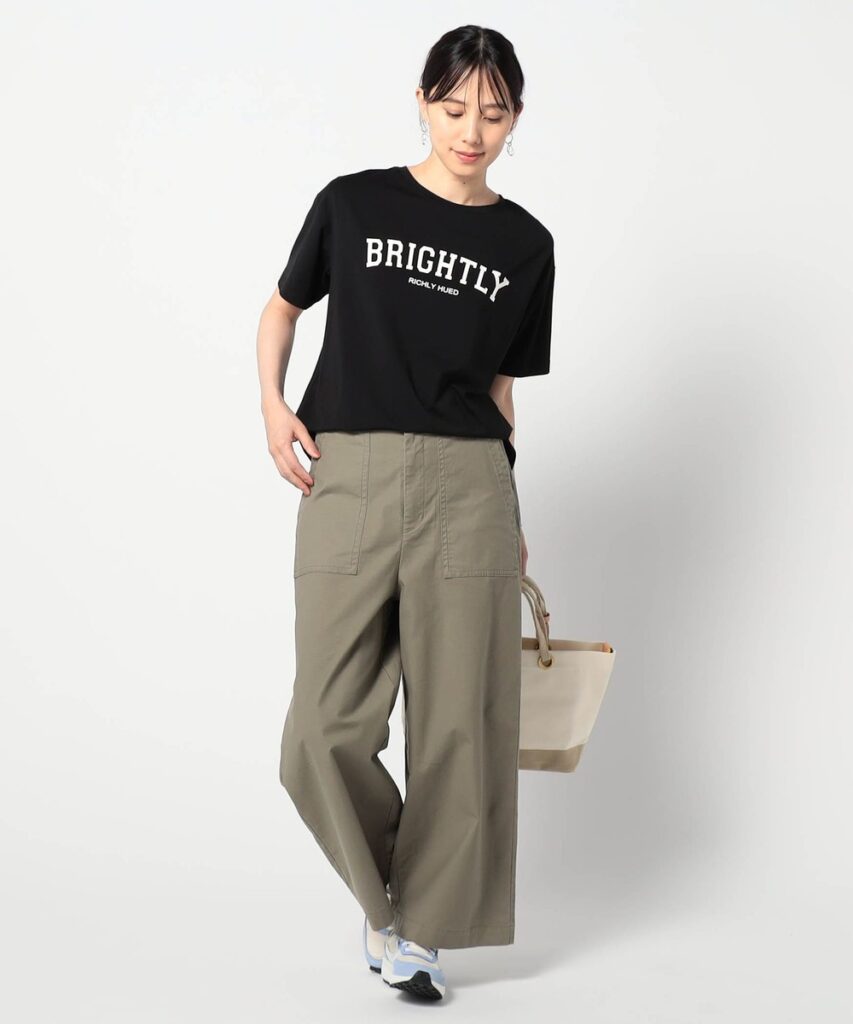 接触冷感Tシャツ 夏のTシャツコーディネート