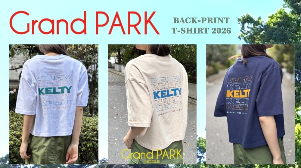 Grand PARK Back-Print-T-Shirt For KELTY