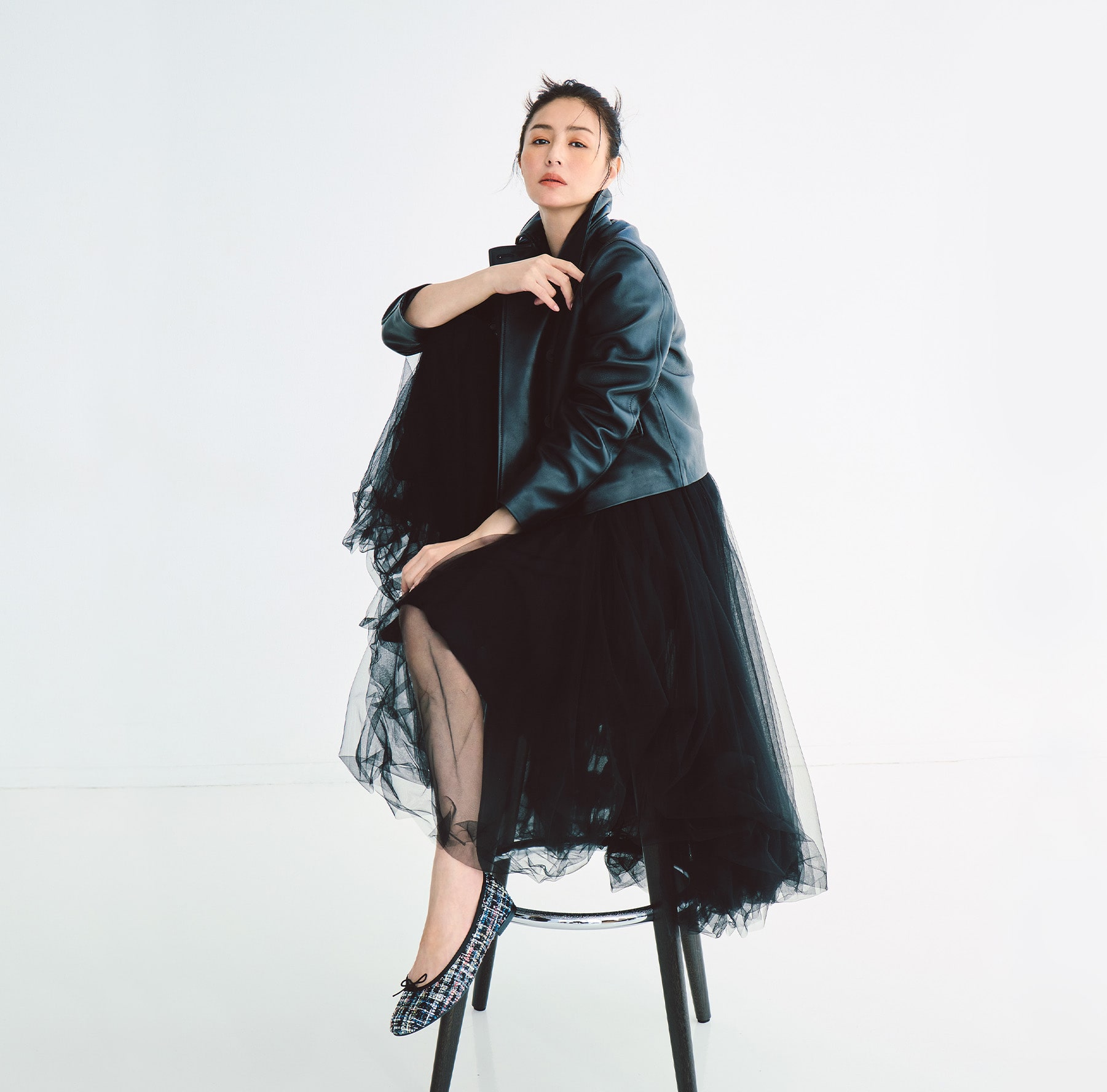 Cendrillon Haute バレエフラット - ラバーソール