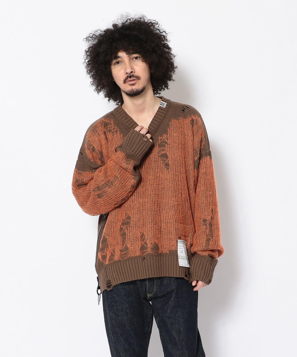 反物 浴衣 Maison Mihara Yasuhiro 22AW ダメージモヘアニット | www