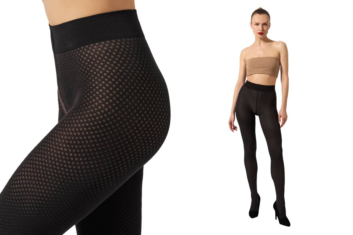 コットンドットタイツが新入荷